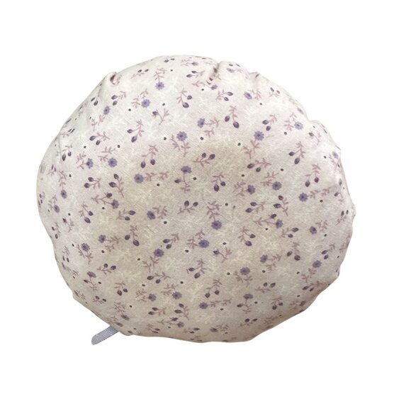 Vintage Small Basket Floral Pattern Soft Pink Fabric 1990s 6" Tall - Picture 5 of 6